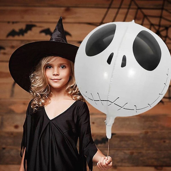 22 tum Halloween Ballongdekoration Söta Kreativa Dödskalleballonger Festival Party Tillbehör Halloween Rekvisita Ballongbakgrund
