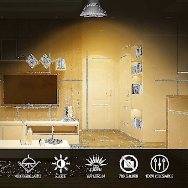 5 stk. Gu10 35w Halogen Spotpære Dimbar, Halogen Reflektorlamper