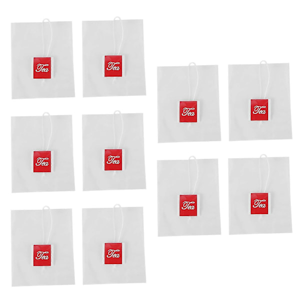 5000 stk. 5,5 X 7 cm Pyramide Tepose Filter Nylon Tepose Enkelt Snor Etiket Transparent Tom Tepose