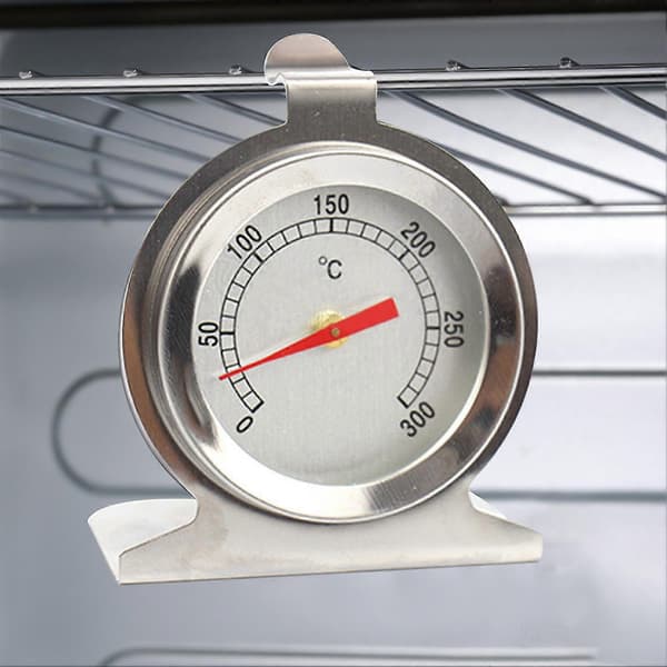 BBQ Termometer Måler Lettlest Lang Holdbarhet Rustfritt Stål Rask Respons Grill Temperaturmåler for Røyker