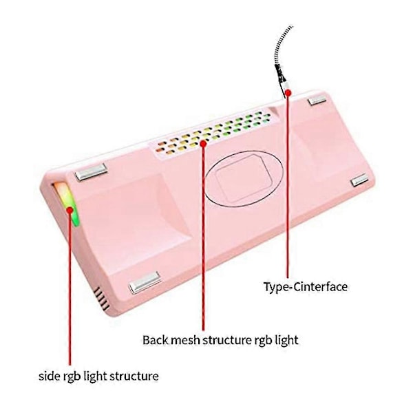 RGB Hot Swap Programmerbar Kopplingsdosa DIY Mekaniskt Tangentbordskit Stöd Cherry MX Kailh Mekanisk