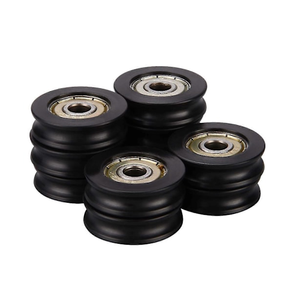 5 stk. Plast Innstøpt 626zz Vindusdørhjul U-spor Guide Trinse 6278mm Kulelager For 3d Prin