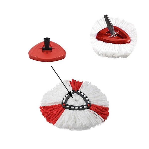 Roterende Mopbase Udskiftningsplast Mophovedskive til Easy Wring Mop