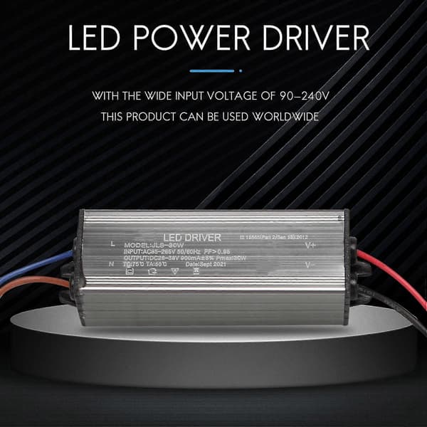 5x 30w LED Driver Konstant Strøm Driver Strømforsyning Transformator Vanntett