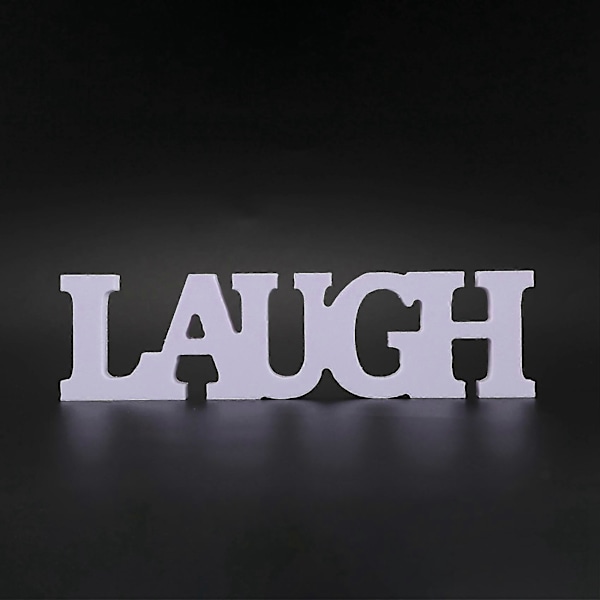 3 st Live Love Laugh Träbokstäver för Bröllopsdekoration med 200 st X22mm Metalljärn Pumpa Nål
