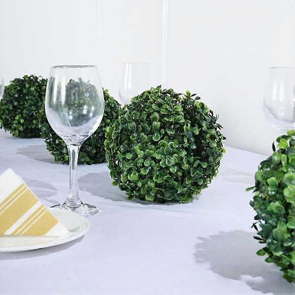 4 st Buxbom Toppiary Boll Ram Toppiary Växter Rund Ram Blomsterarrangemang Hylla