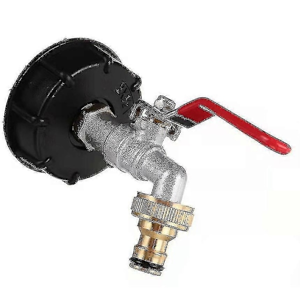 Vattenuppsamlingstank Kran, 1000l Ibc Adapter Ibc Tank Adapter S60x6 Tank Adapter För Mässing Trädgårdskran Shibaod_l