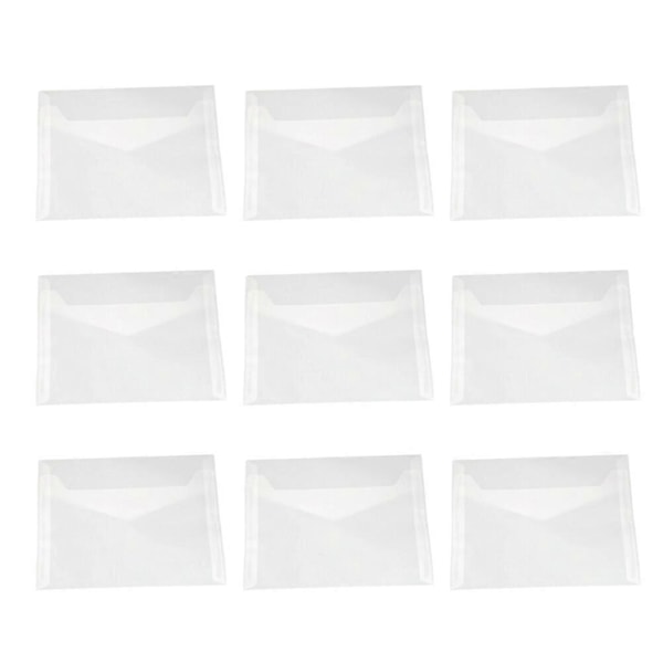 50 stk. 12,5x17,5 cm Gjennomsiktige Vellum Invitasjonskonvolutter DIY Multifunksjon Gavekonvolutt
