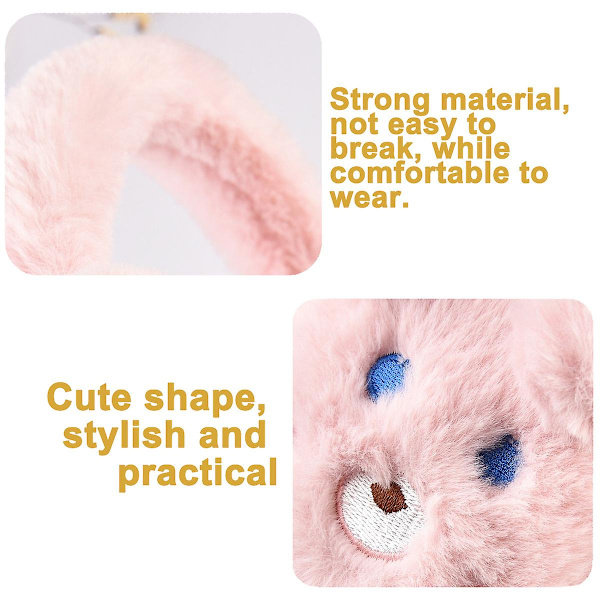 1 stk. Søte Bjørn Ørevarmere Varme Ørevarmere Søte Ørevarmere Pink