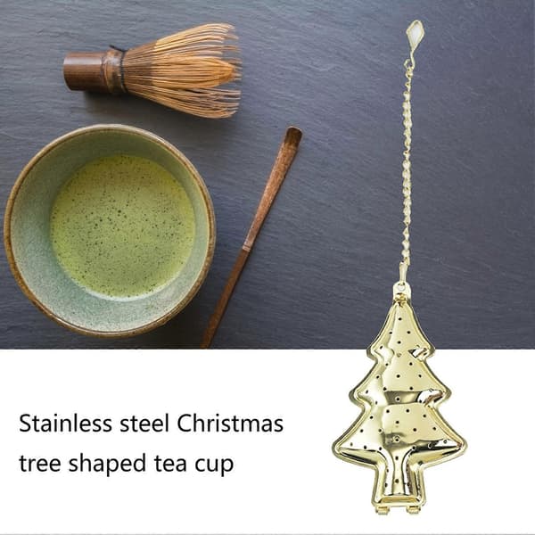 Infuser Rustfri Bred Anvendelse Rustfrit Stål Assorteret Juletræsform Te Si Husholdningsartikler Silver