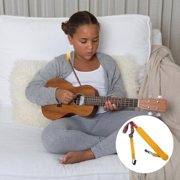 1 stk. Diagonal Ukulele Rem Udsøgt og Holdbar Ikke-perforeret Bærerem