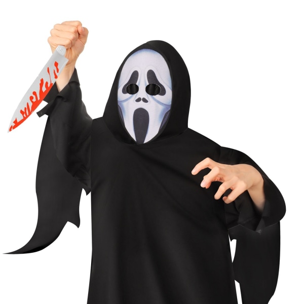 Halloween skrik skrik kostymer skelett maskeradfest cosaplay barndräkter 130cm