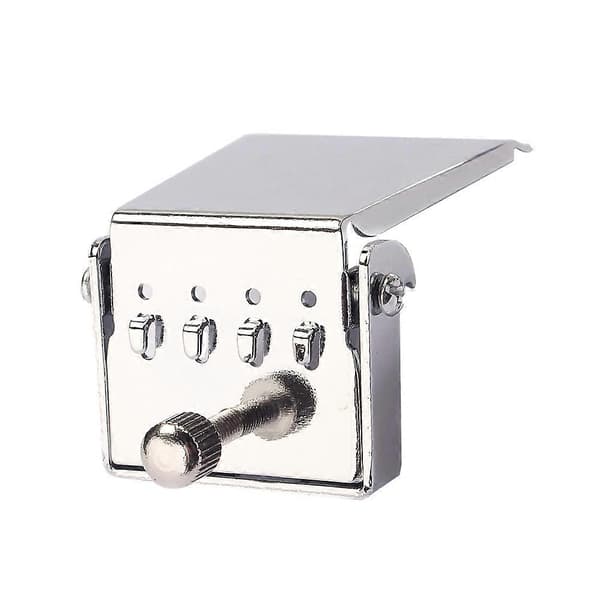 4-strängs stallstycke broplatta för banjo, reservdelar gitarr DIY för förbättrad ton (silver)
