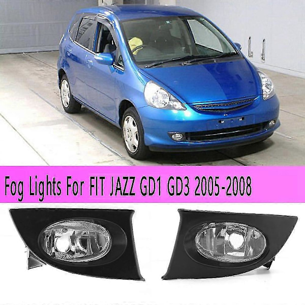 Bil Kofanger Tågelygter Lampe Tågelygte Uden Pære Til Fit Jazz Gd1 Gd3 2005-2008