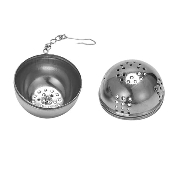 2x Te-kule Sil Rustfritt Stål Te-infuser Mesh Filter Sil Med Krok Løs