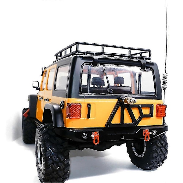 Metallinen takapuskuri vetokoukulla ja antennilla Yikong Yk4082 1/8 RC Crawler -auton päivitysosille ja lisävarusteille