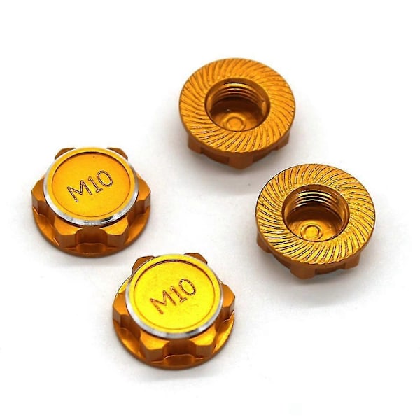 4st 17mm M10 Metall Hjul Hex Mutter Skydd Nt002 För Jlb Racing Cheetah 11101 21101 J3 Speed 1/10 Rc C