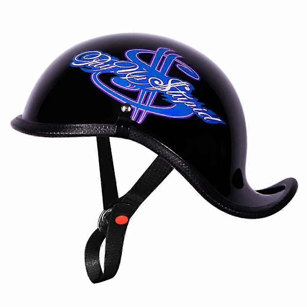 Cap Cycle Retro S Åben Scooterhjelm Til Cruiser Chopper Kvinder Mænd E Typ