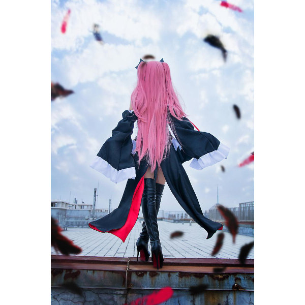 Seraph Of The End Owari No Seraph Krul Tepes Cosplay Kostym Uniform Peruk Cosplay Anime Häxa Vampyr Halloween Kostym för kvinnor M