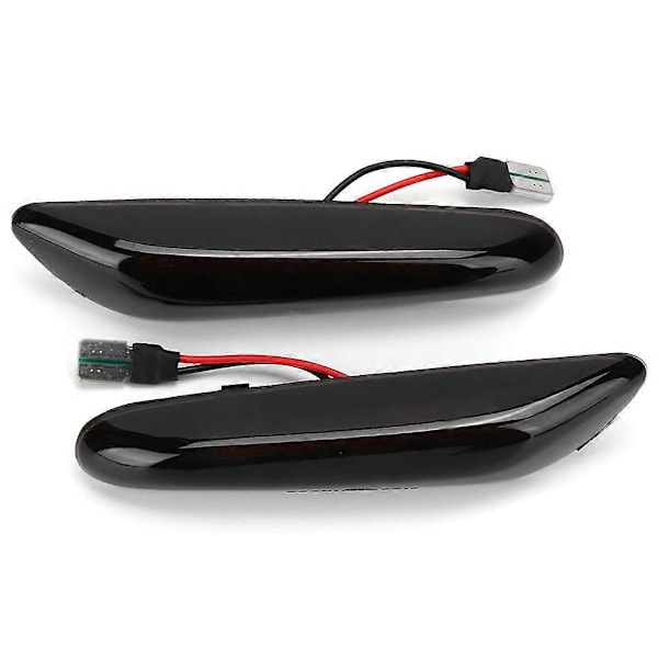 2 stk. LED Side Marker Blinklys Indikator Lys Gul Dynamisk Pasform til X1/X3/E46/E90/E60/E88