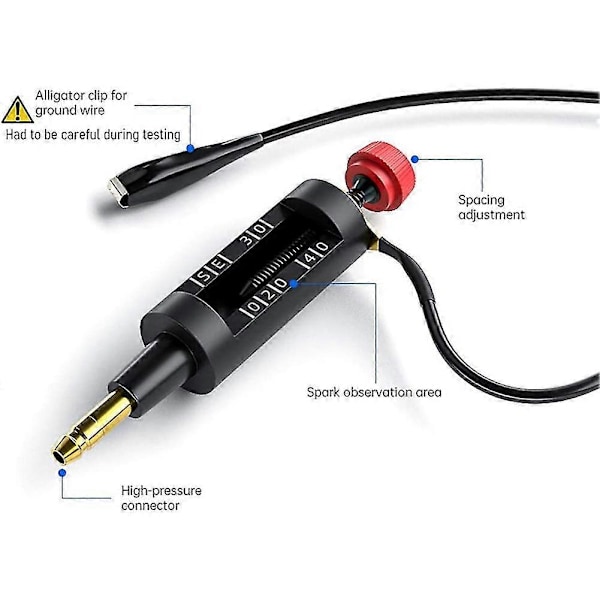 Tændrørstester Justerbar Tændspole Tester Coil-on Plug Tændingsgnist Kredsløbstester Biler
