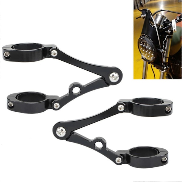 Universal 39mm-41mm Motorcykel CNC Gaffelrör Spotlight Fäste Hållare För Chopper B
