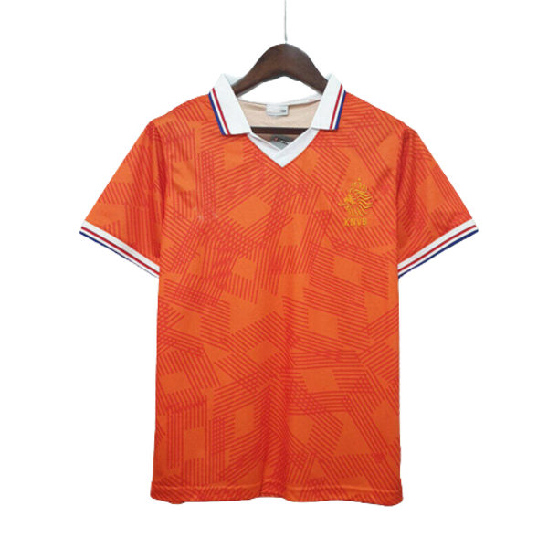 1991 Nederländerna skräddarsydd träningsdräkt i hemmet med kortärmad tröja Rooney NO.10 XL