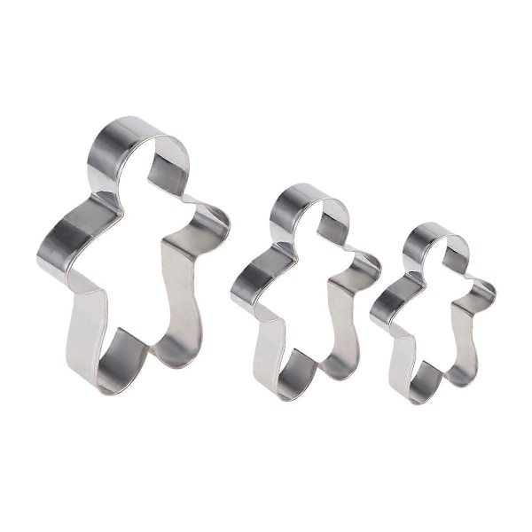 3 stk. Pebernøddeform Kreativ Kage Fondant Slik Bageform