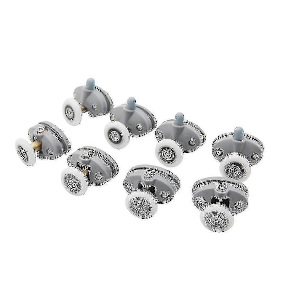 Nylon Enkelt Pop Up Rullskena Hjul Duschkabin Glidande Glasdörr Rullar 8st-25mm