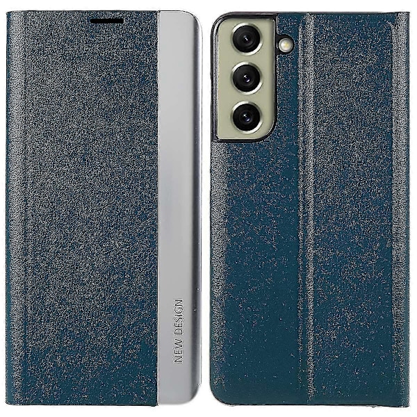 For Samsung S21 Fe Fjerde Generasjon Stativ Lærveske Green Style D Samsung Galaxy S21 FE