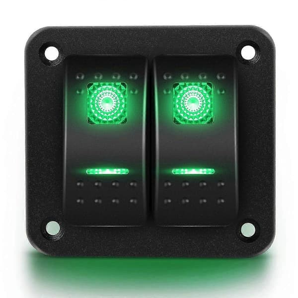 2-veis vippebryterpanel 5-pinners På Av Forhåndsledet vippebryter Vanntett bryterpanel for bil Mar