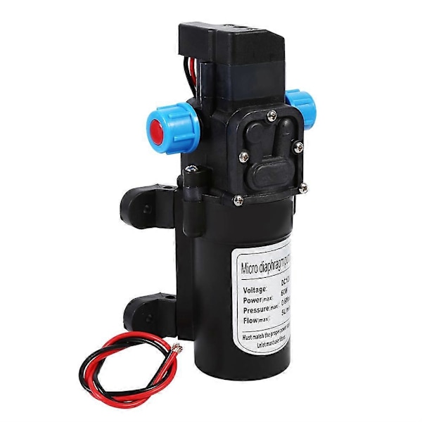 12V 60W 80PSI Smart Högtryck Självsugande Vattenpump för Hemträdgård