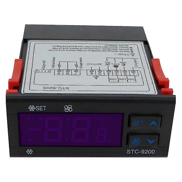 STC-9200 Digital Temperaturregulator Termoregulator med Kylning Avfrostning Fläkt Alarmfunktion