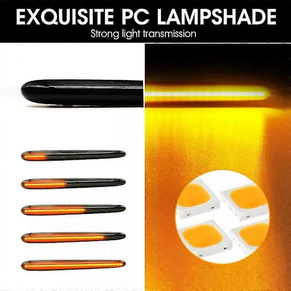 2 stk. LED Dynamiske Sidemarkeringslys Blinklys Lamper For Typ 940 2010-2021 A
