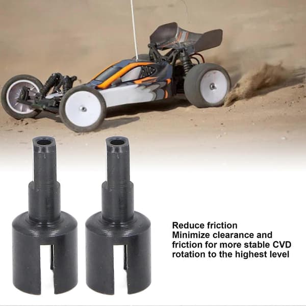 2 stk. Differensial Utgangskopp Profesjonell Slitasjemotstand Reduserer Friksjon Metall Diff Utgangskopp for Tamiya TT02 1/10 RC Bil