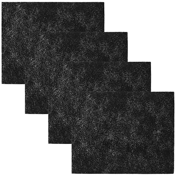 4 Ark Klimaanlæg Filter Stykke Aktivt Kul Fiber Filter Luftventil Filtre