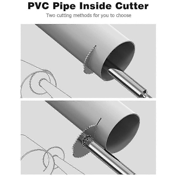 Innvendig Rørkutter, 1/4 Tommers Hex PVC Rørlegger Innvendig Kutter Internt Plast Rørkutter Sett (32mm)