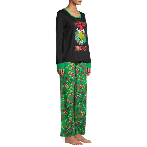 Familjematchning Julgrinch Pyjamas Pyjamas Pjs Set Vuxna Barn Baby Xmas Nattkläder Sovkläder Women 2-3 Years