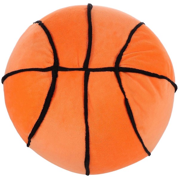 Plysjball Leke Simulering Fylt Basketballpute Vinterstil Sport Leke for Bursdag Tilfeldig Farge