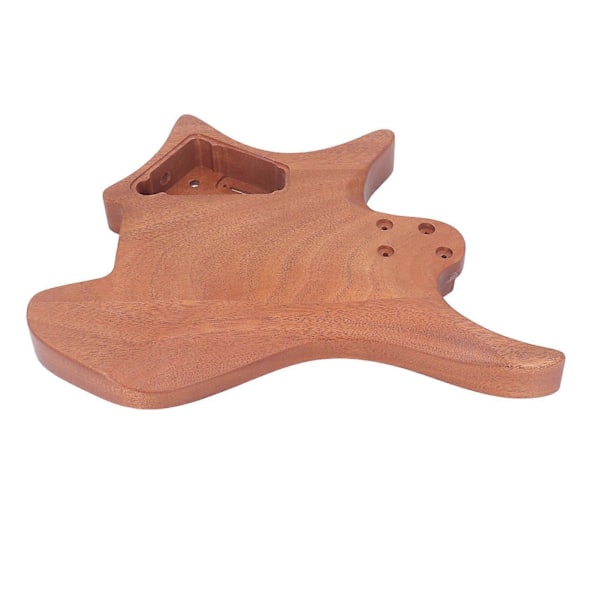 Gitar Kropp Uferdig Polert Mahogni DIY 6 Strenger Hodeless Elektrisk Gitar Deler