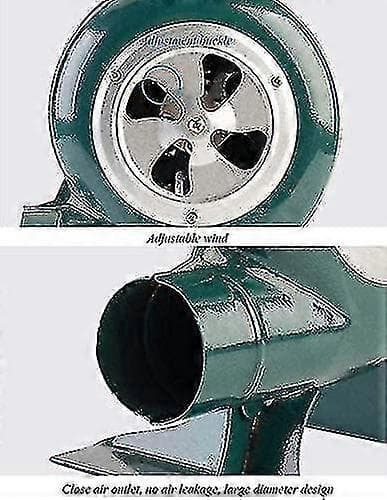 220V Elektrisk Smedja Blåsmaskin - Med Regulator - Grill Eldstad Fläkt - Centrifugal Grill Blåsmaskin, 60W