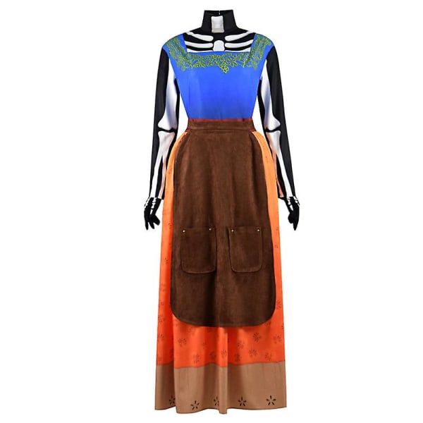 2022 Ny Cosdaddy Film Coco Tia Victoria Cospaly Kostym Vuxen Kvinnor Flickor Klänning Halloween Outfits Kostym L