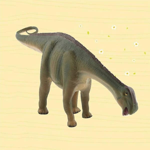 1 stk. Simuleret Dinosaurmodel PVC Nigersaurus Legetøj Antik Dyrehåndværk Husholdningspynt