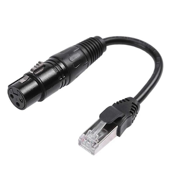 Xlr3 Til Rj45 Netværkskabel Hunport Xlr Hoved Til Netværkskabel Forlænger Til Xlr Han Led Lys Ca