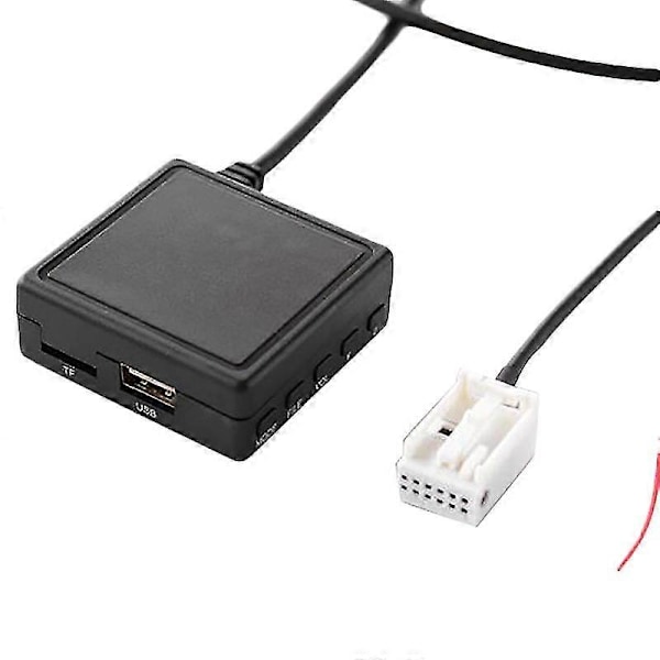 Auton Bluetooth 5.0 Aux -kaapelisovitin Tf Usb sopii 207 307 407
