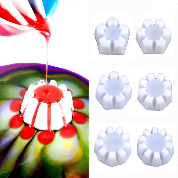 Akrylmaling Hellende Blomster Sil Fluid Hell DIY Resin Former