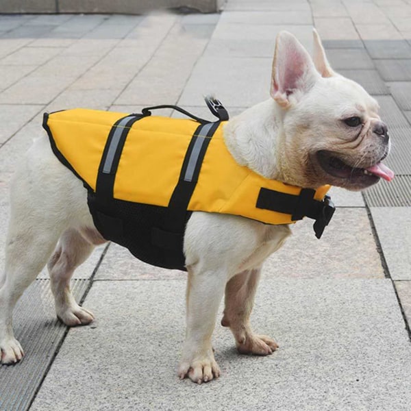 Hundflytväst i flera storlekar med snabbspänne, hudvänlig polyesterväst för båtliv och strandaktiviteter Blue Bone 2XL