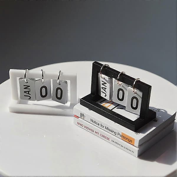 Mini Kalender Model Til Ob11 Blythe Dukkehus Møbler, Sort Valnød