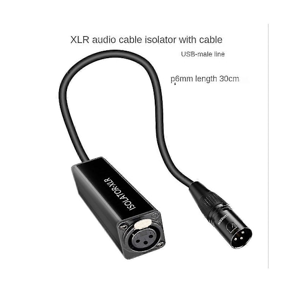 O Kabelisolator Xlr Elites Jordingssløyfe O Isolator Anti-interferens Strømlyd
