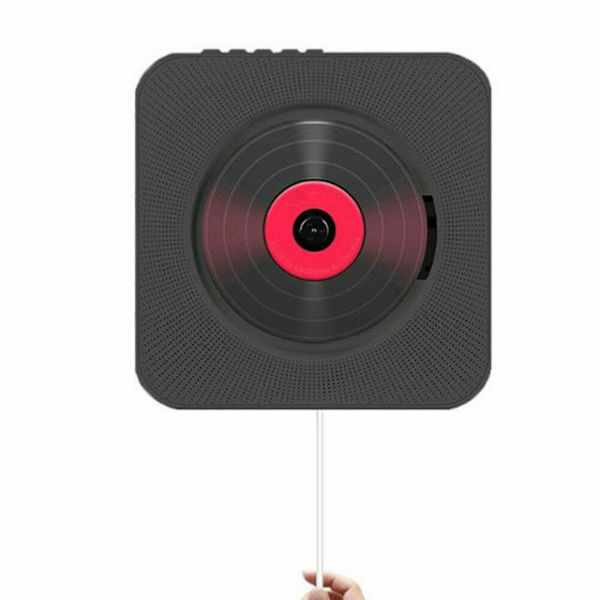Väggmonterad CD-spelare Surroundljud FM-kontroll Stereo Högtalare Hem Black